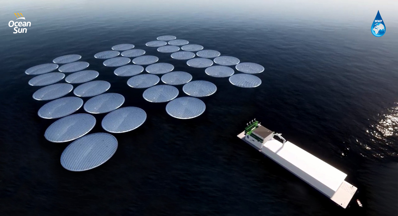 Joining Floating Sea Water Desalination With Floating Solar Power